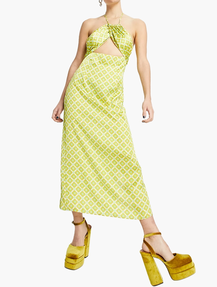 Topshop online halter dress